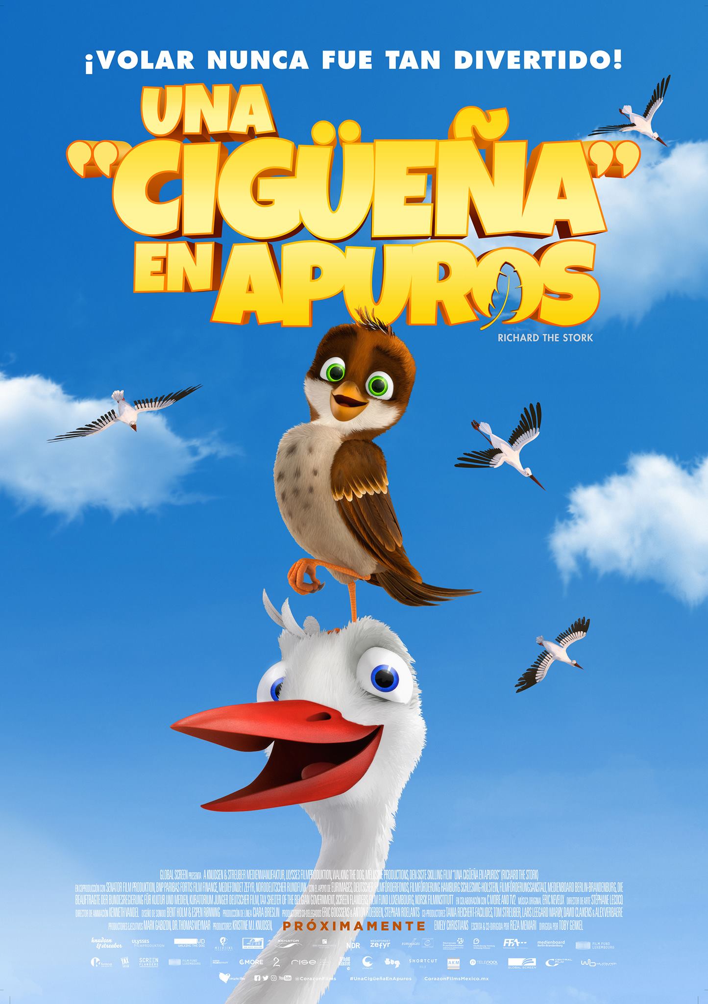 Una cigueña en apuros